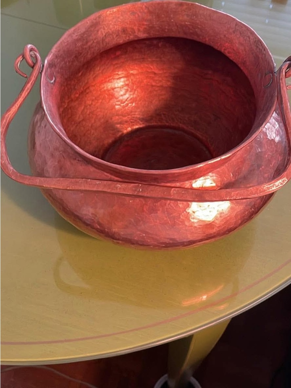 Hand-Hammered Decorative Pure Copper Bowl